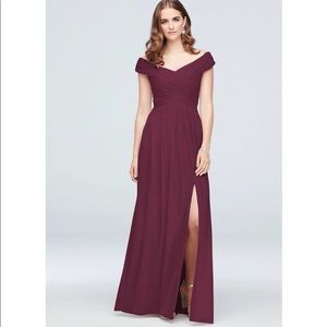 Wine Bridesmaid Dress